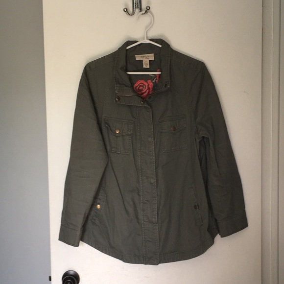 Light khaki jacket made by Style &Co. size 1x - Picture 2 of 7